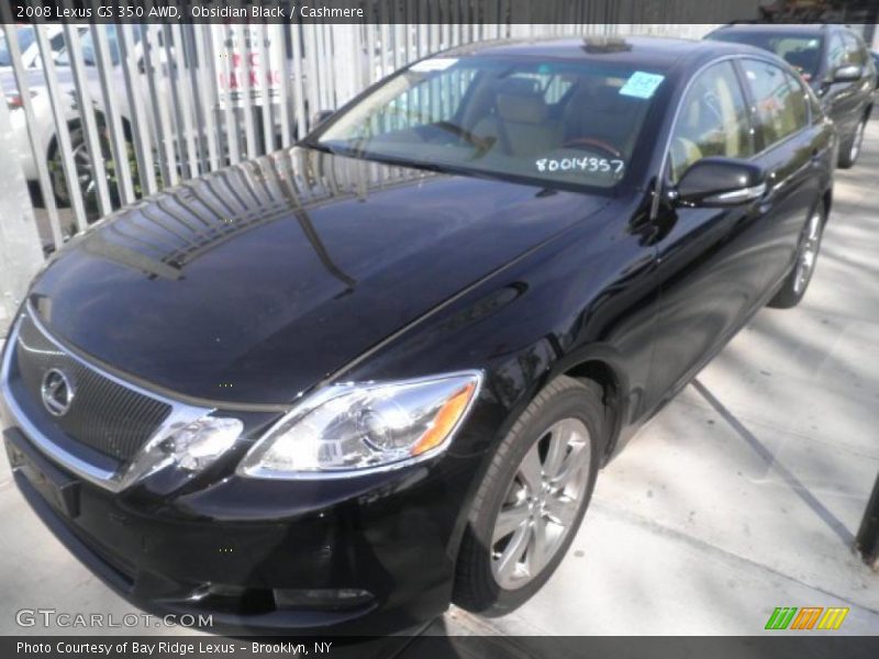 Obsidian Black / Cashmere 2008 Lexus GS 350 AWD