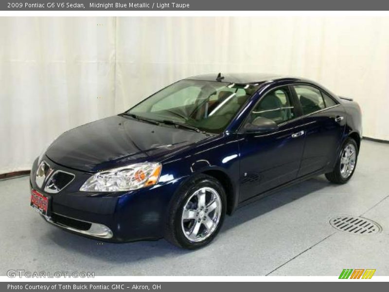 Midnight Blue Metallic / Light Taupe 2009 Pontiac G6 V6 Sedan