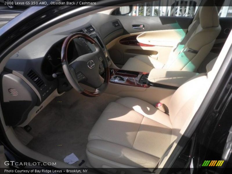 Obsidian Black / Cashmere 2008 Lexus GS 350 AWD