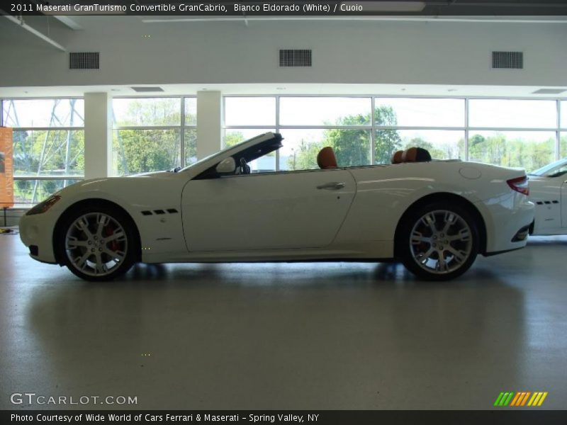 Bianco Eldorado (White) / Cuoio 2011 Maserati GranTurismo Convertible GranCabrio