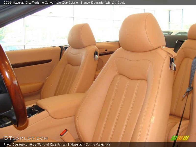 Bianco Eldorado (White) / Cuoio 2011 Maserati GranTurismo Convertible GranCabrio
