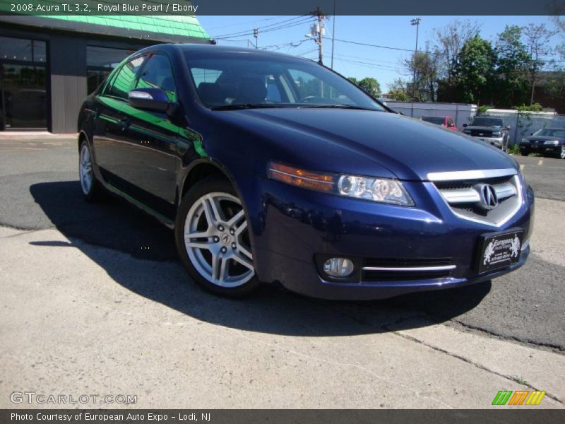 Royal Blue Pearl / Ebony 2008 Acura TL 3.2