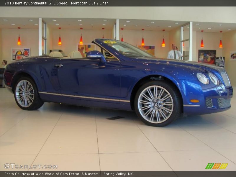  2010 Continental GTC Speed Moroccan Blue