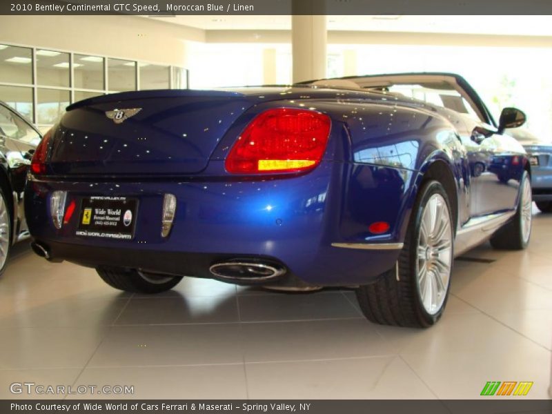 Moroccan Blue / Linen 2010 Bentley Continental GTC Speed