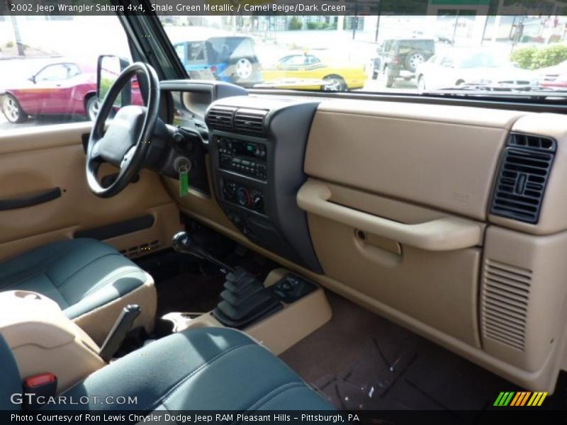  2002 Wrangler Sahara 4x4 Camel Beige/Dark Green Interior