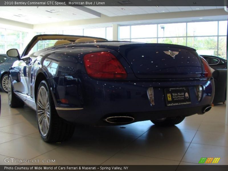 Moroccan Blue / Linen 2010 Bentley Continental GTC Speed