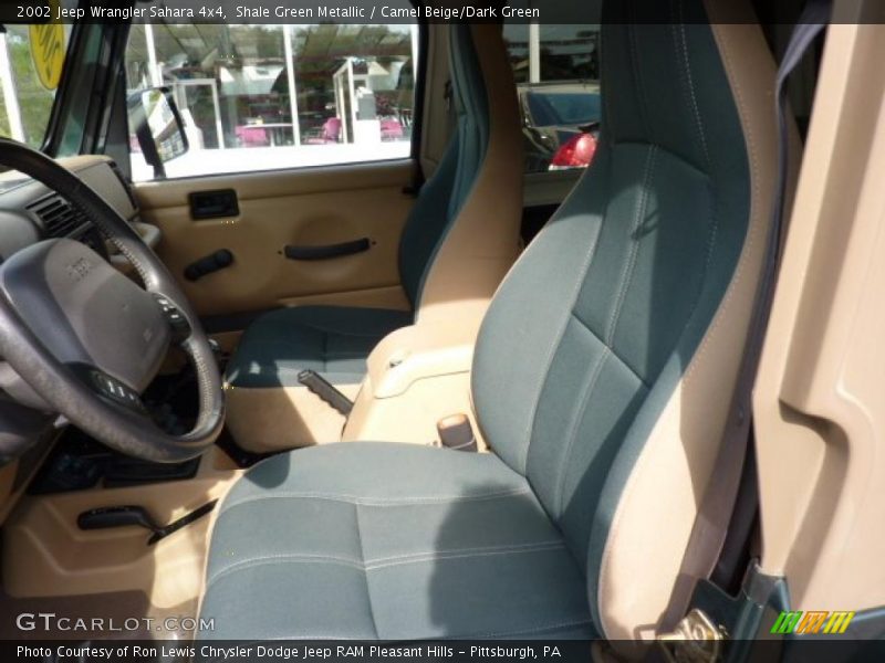  2002 Wrangler Sahara 4x4 Camel Beige/Dark Green Interior