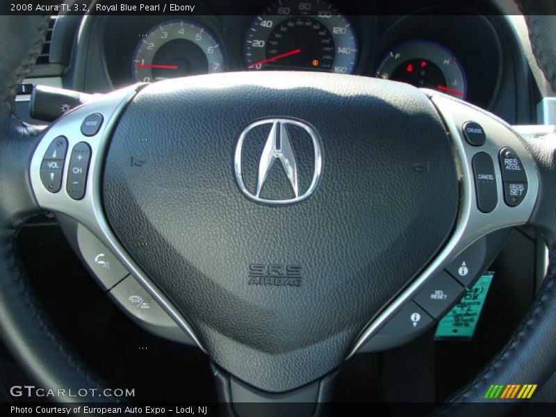 Royal Blue Pearl / Ebony 2008 Acura TL 3.2