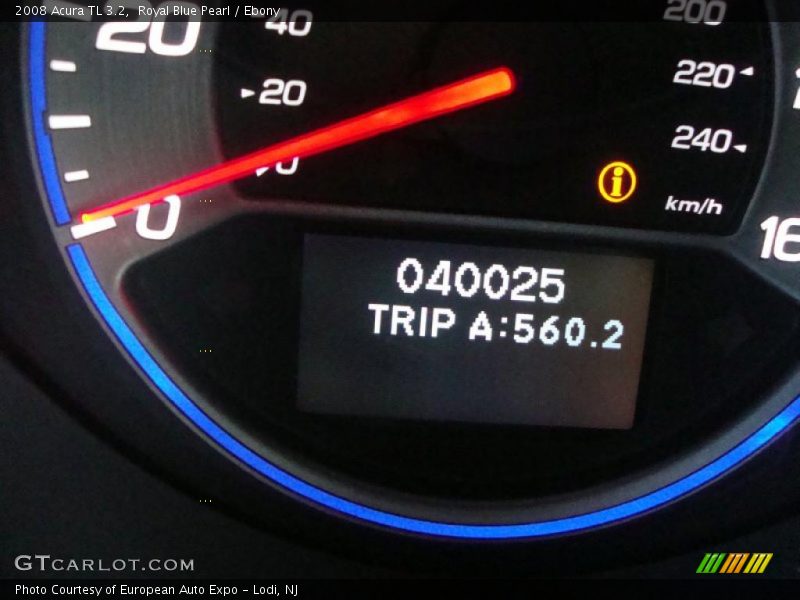 Royal Blue Pearl / Ebony 2008 Acura TL 3.2