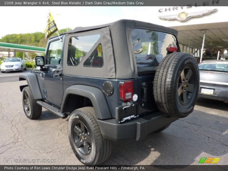 Steel Blue Metallic / Dark Slate Gray/Medium Slate Gray 2008 Jeep Wrangler X 4x4