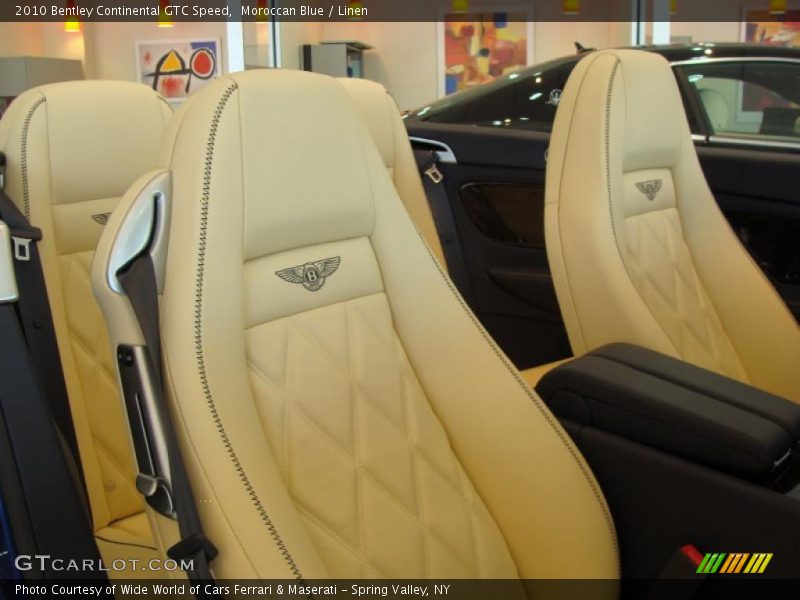  2010 Continental GTC Speed Linen Interior