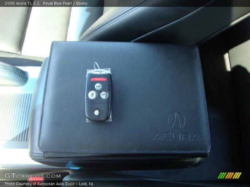 Royal Blue Pearl / Ebony 2008 Acura TL 3.2
