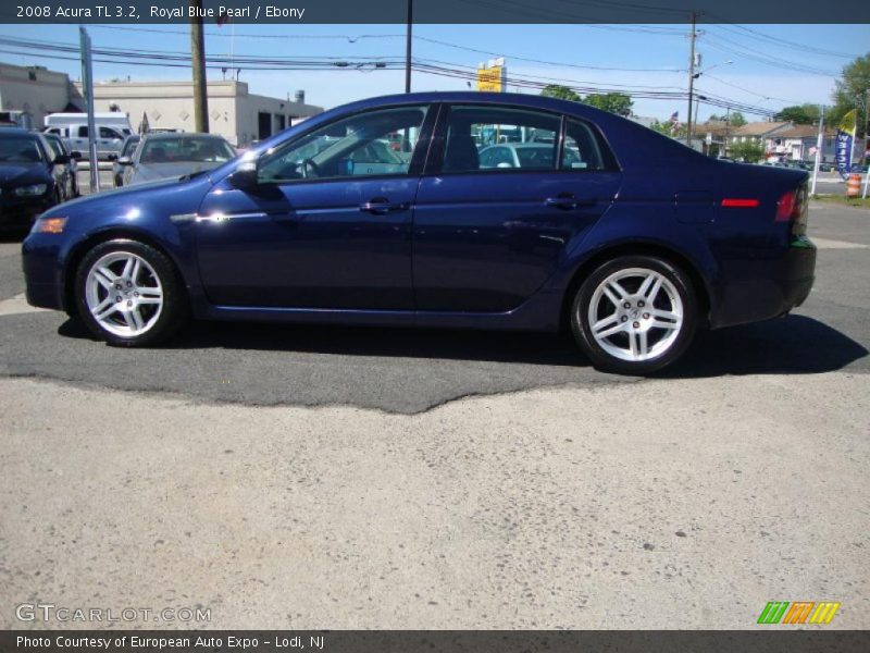 Royal Blue Pearl / Ebony 2008 Acura TL 3.2