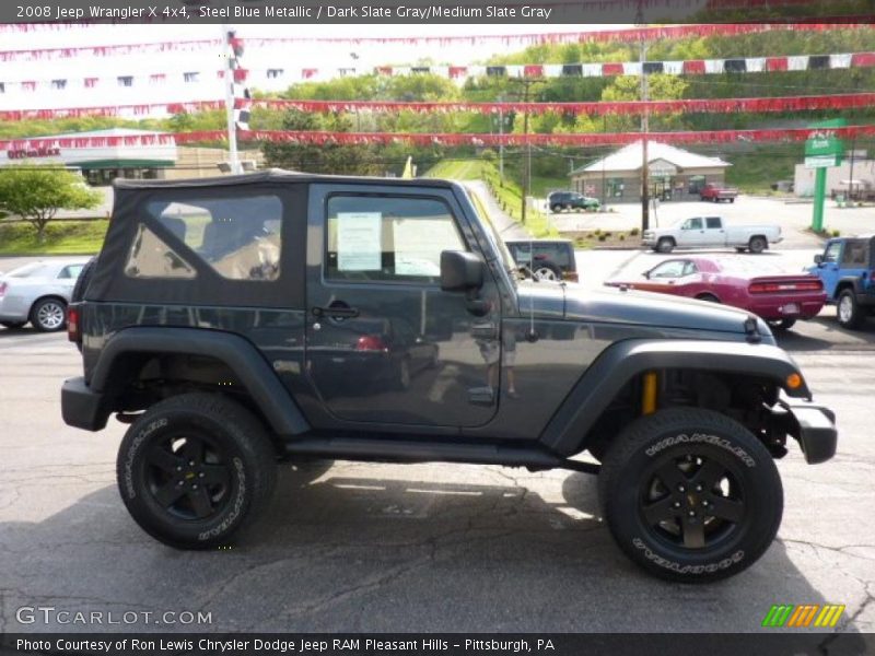 Steel Blue Metallic / Dark Slate Gray/Medium Slate Gray 2008 Jeep Wrangler X 4x4
