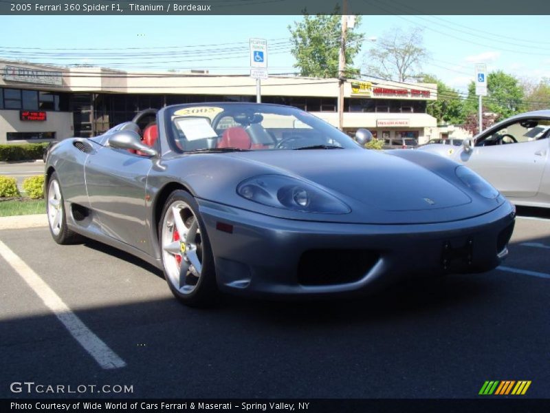 Titanium / Bordeaux 2005 Ferrari 360 Spider F1