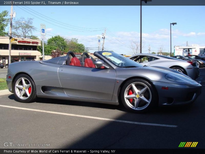 Titanium / Bordeaux 2005 Ferrari 360 Spider F1