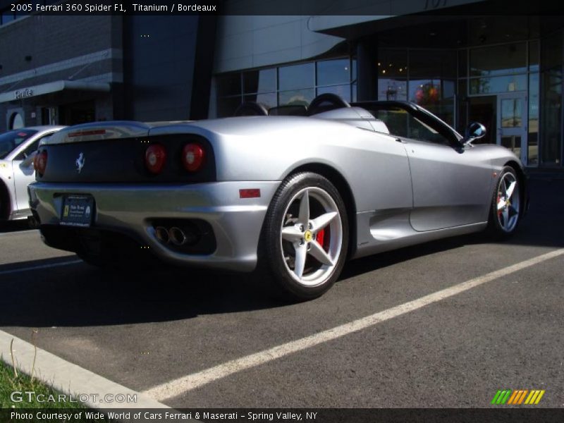 Titanium / Bordeaux 2005 Ferrari 360 Spider F1