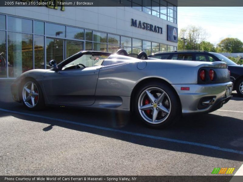 Titanium / Bordeaux 2005 Ferrari 360 Spider F1