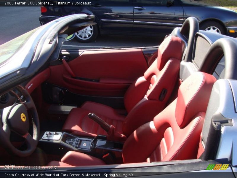  2005 360 Spider F1 Bordeaux Interior