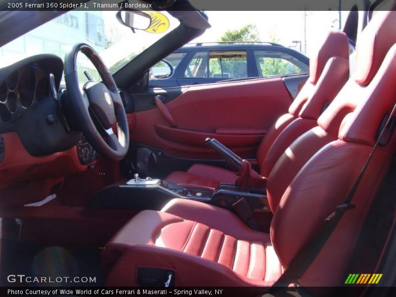  2005 360 Spider F1 Bordeaux Interior