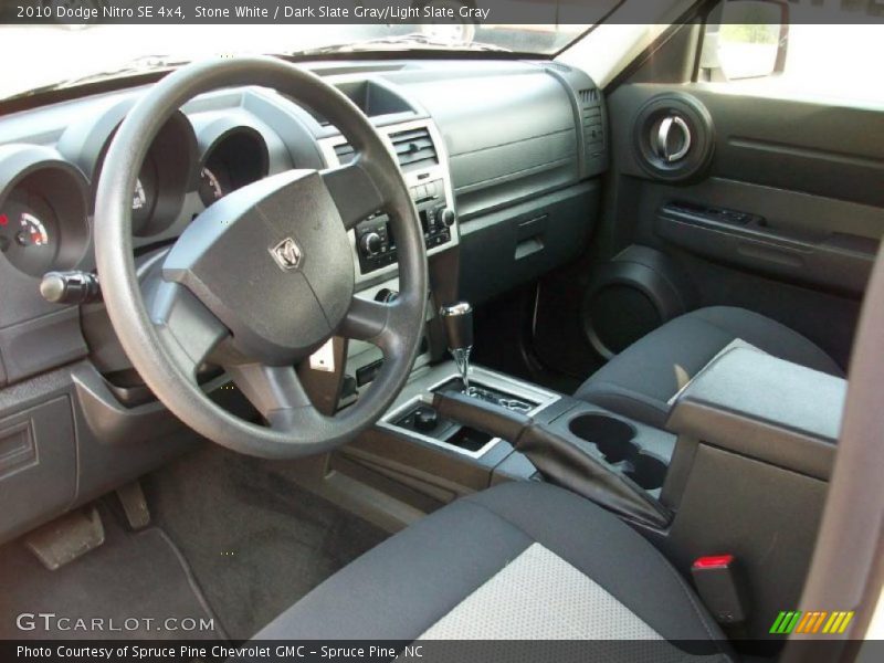 Stone White / Dark Slate Gray/Light Slate Gray 2010 Dodge Nitro SE 4x4
