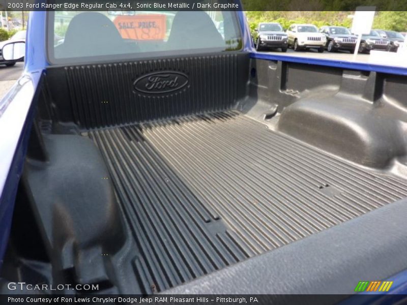 Sonic Blue Metallic / Dark Graphite 2003 Ford Ranger Edge Regular Cab 4x4