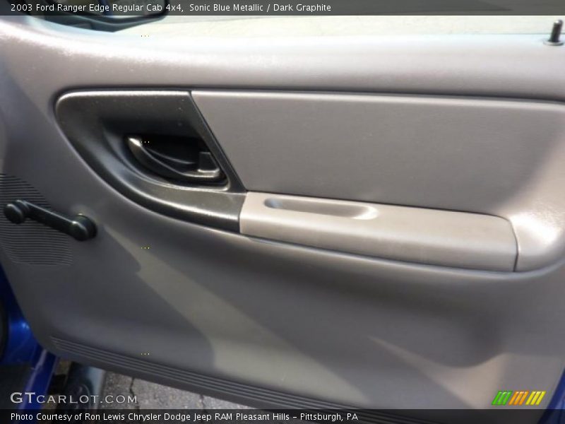 Sonic Blue Metallic / Dark Graphite 2003 Ford Ranger Edge Regular Cab 4x4
