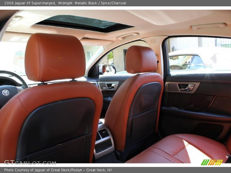 Midnight  Metallic Black / Spice/Charcoal 2009 Jaguar XF Supercharged