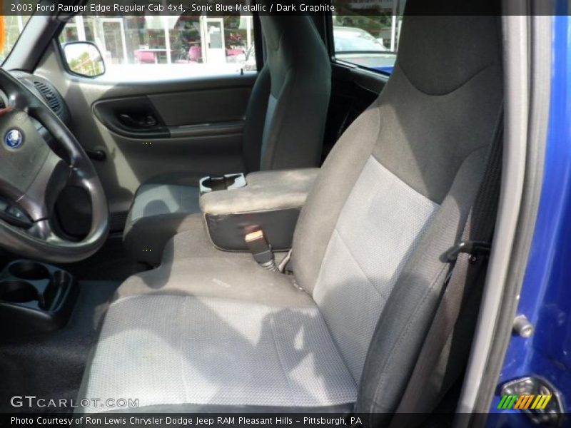 Sonic Blue Metallic / Dark Graphite 2003 Ford Ranger Edge Regular Cab 4x4