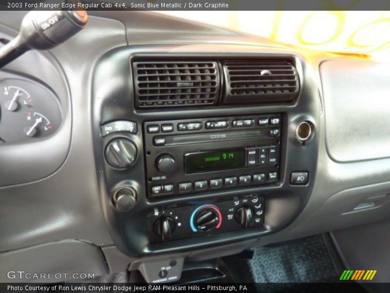 Controls of 2003 Ranger Edge Regular Cab 4x4