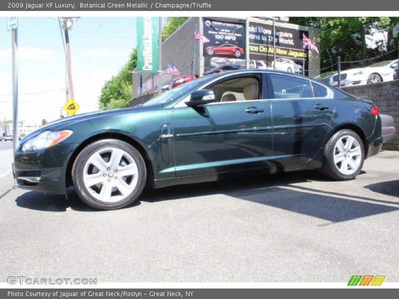 Botanical Green Metallic / Champagne/Truffle 2009 Jaguar XF Luxury