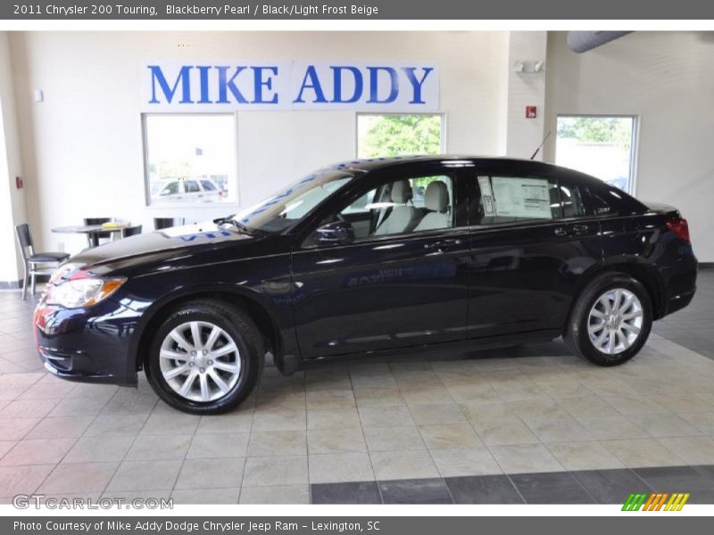 Blackberry Pearl / Black/Light Frost Beige 2011 Chrysler 200 Touring