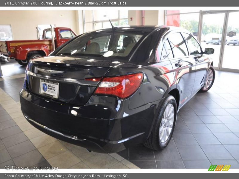 Blackberry Pearl / Black/Light Frost Beige 2011 Chrysler 200 Touring