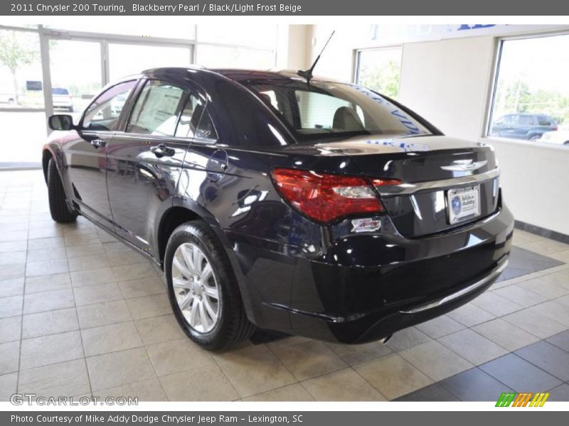 Blackberry Pearl / Black/Light Frost Beige 2011 Chrysler 200 Touring