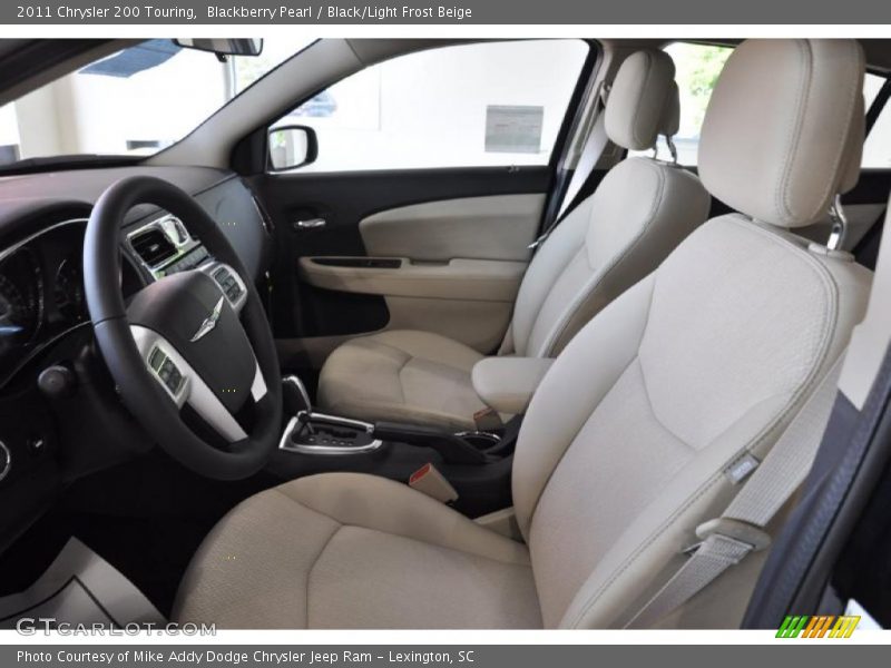 Blackberry Pearl / Black/Light Frost Beige 2011 Chrysler 200 Touring