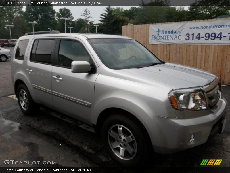 Alabaster Silver Metallic / Gray 2010 Honda Pilot Touring