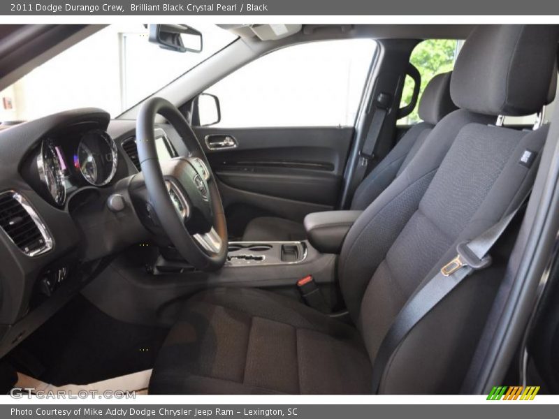 Brilliant Black Crystal Pearl / Black 2011 Dodge Durango Crew