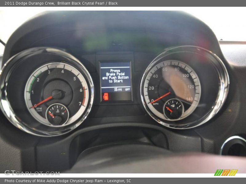 Brilliant Black Crystal Pearl / Black 2011 Dodge Durango Crew