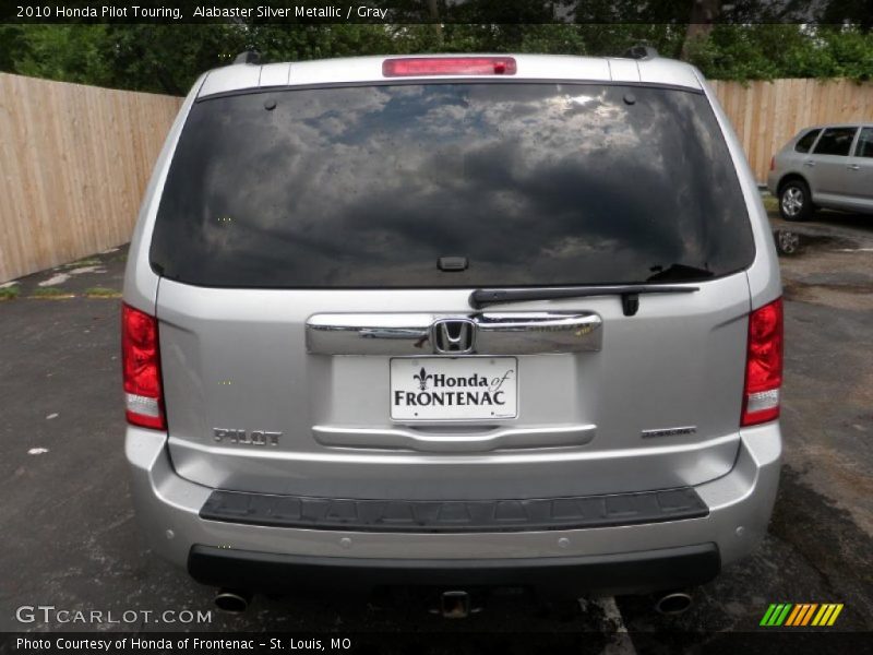 Alabaster Silver Metallic / Gray 2010 Honda Pilot Touring