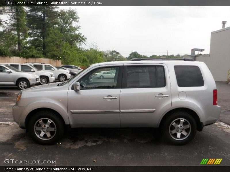 Alabaster Silver Metallic / Gray 2010 Honda Pilot Touring