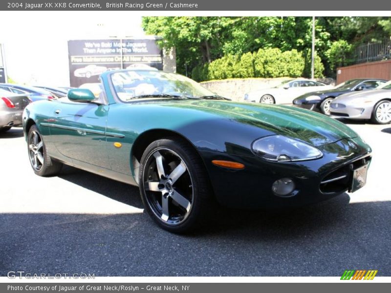 British Racing Green / Cashmere 2004 Jaguar XK XK8 Convertible