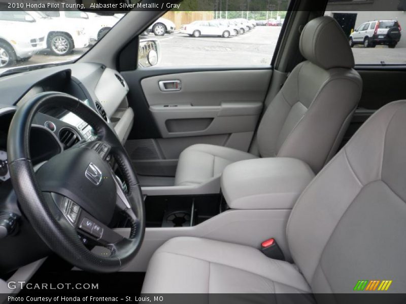 Alabaster Silver Metallic / Gray 2010 Honda Pilot Touring