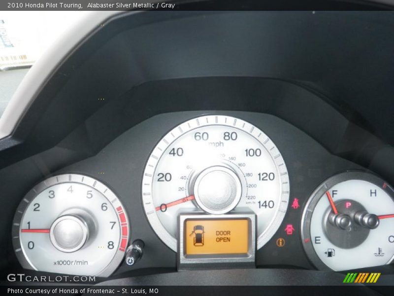 Alabaster Silver Metallic / Gray 2010 Honda Pilot Touring