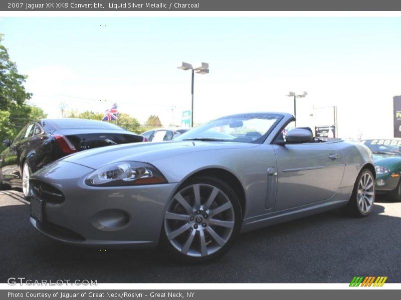 Liquid Silver Metallic / Charcoal 2007 Jaguar XK XK8 Convertible