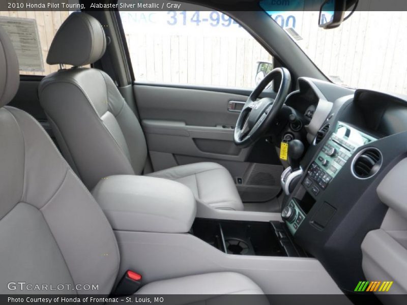 Alabaster Silver Metallic / Gray 2010 Honda Pilot Touring