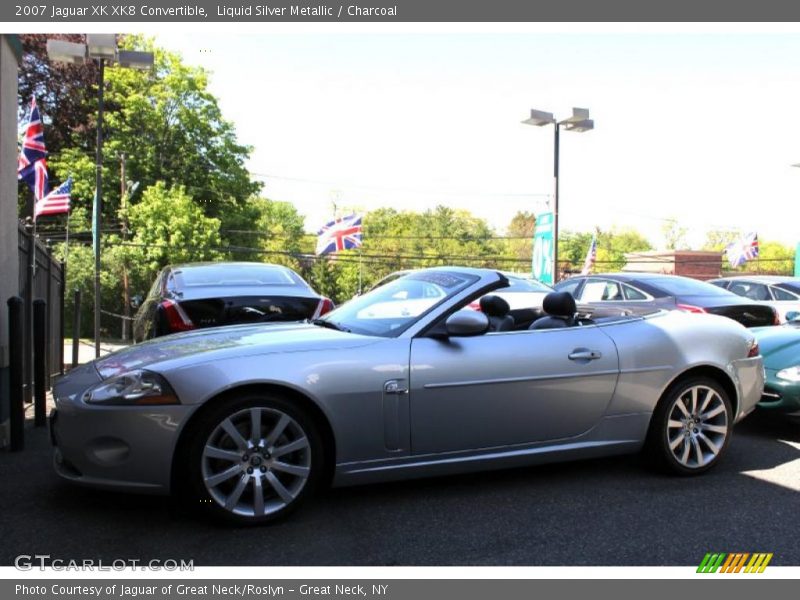 Liquid Silver Metallic / Charcoal 2007 Jaguar XK XK8 Convertible