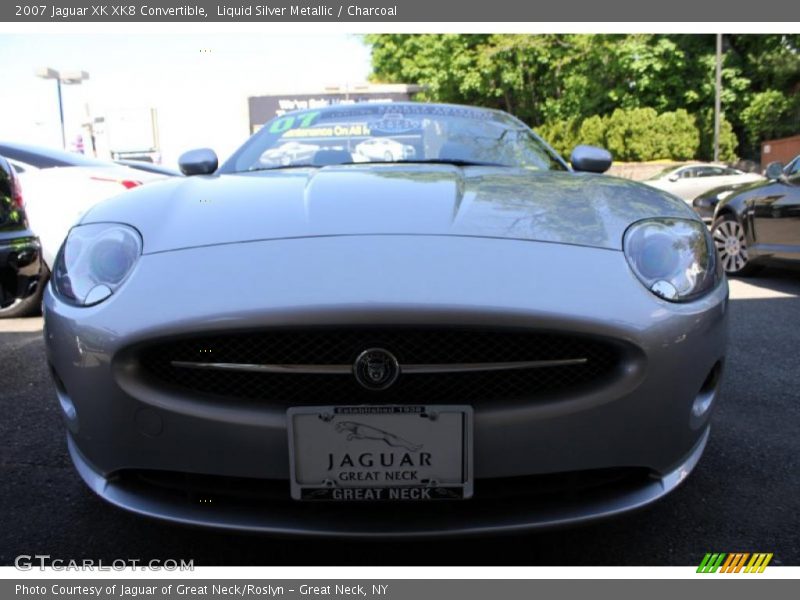 Liquid Silver Metallic / Charcoal 2007 Jaguar XK XK8 Convertible