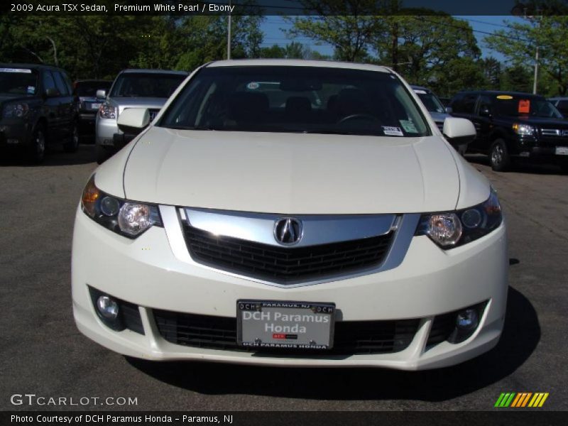 Premium White Pearl / Ebony 2009 Acura TSX Sedan
