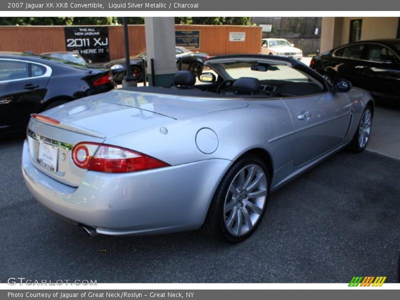 Liquid Silver Metallic / Charcoal 2007 Jaguar XK XK8 Convertible