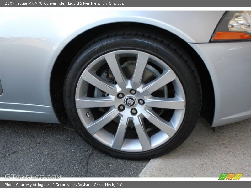 Liquid Silver Metallic / Charcoal 2007 Jaguar XK XK8 Convertible